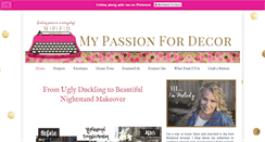 Desktop Screenshot of mypassionfordecor.com